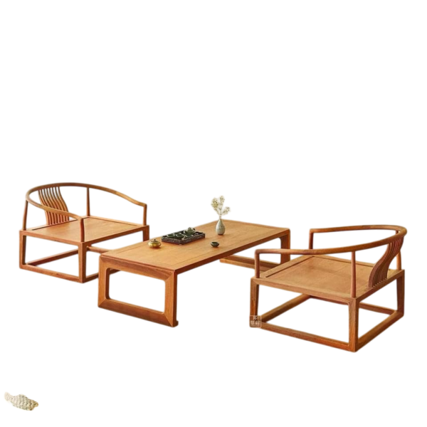 Bộ bàn trà 1m2 *2 ghế ngồi trệt